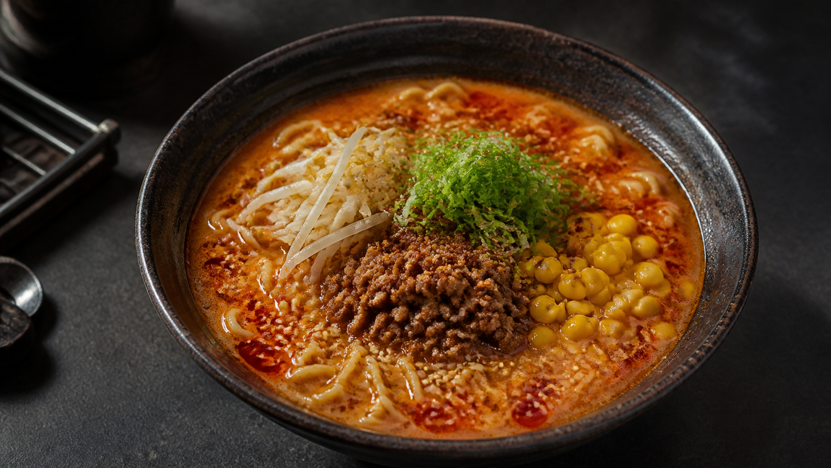 胡麻香る辛味噌ラーメンの完成写真